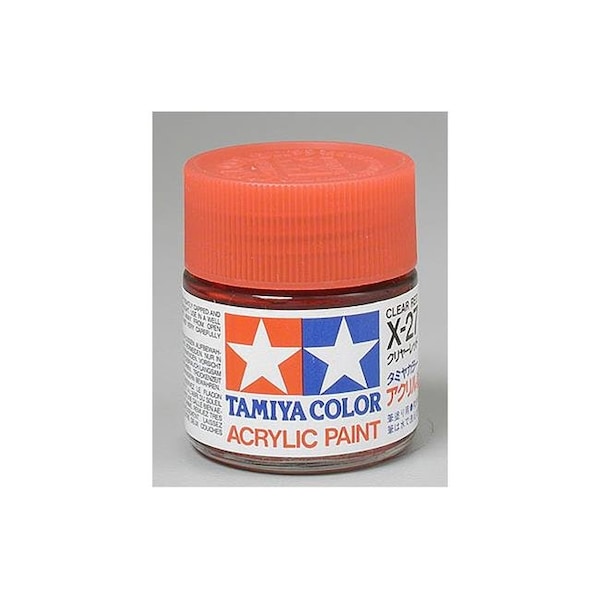 Tamiya Paint Tamiya Paint TAM81027 0.75 oz Tamiya Acrylic Paint - Clear Red TAM81027 - main